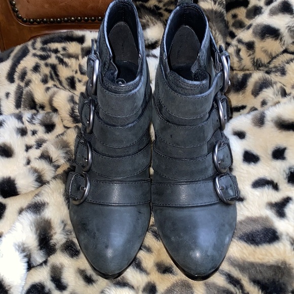 Grey Coach Booties with accent buckles . - Picture 13 of 13
